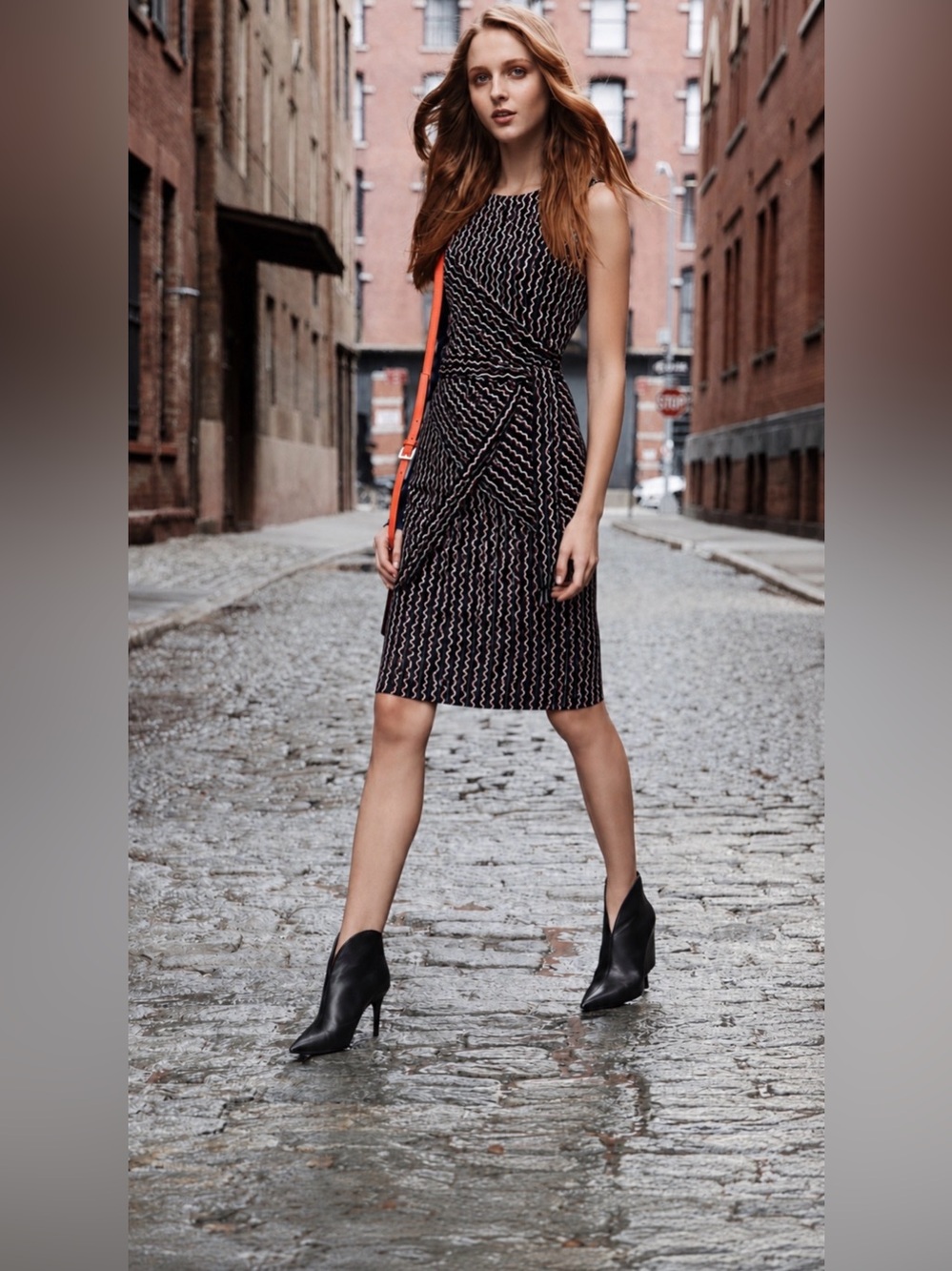 DVF $600 Diane Von Furstenberg Ashlie Silk-jersey Faux-wrap Dress Size 6